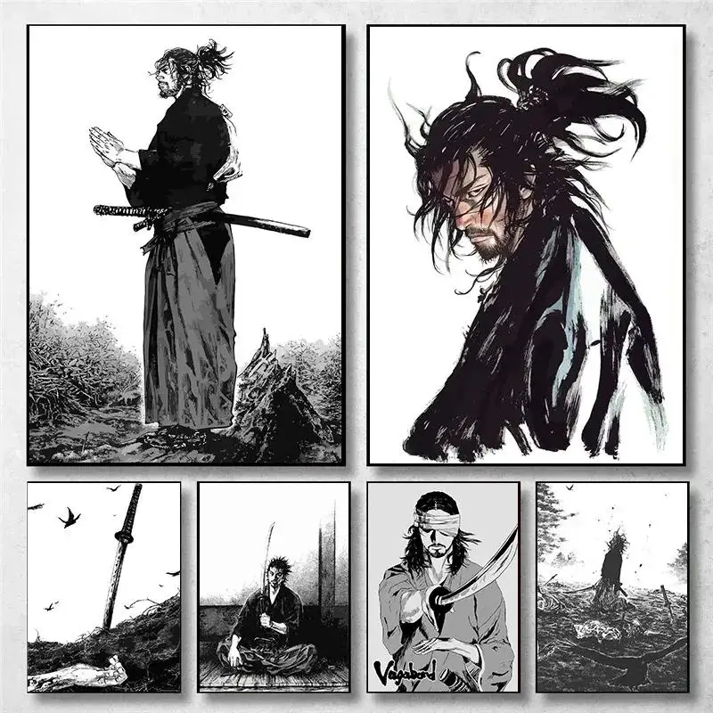 Photography Hobby - Affiche murale vintage d'anime japonais Miyamoto
