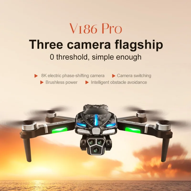 Photography Drone - Nouveau Drone professionnel V186 Pro, moteur