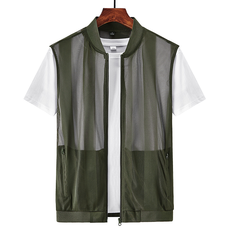 Photography Vest - Gilet en maille creuse pour hommes,