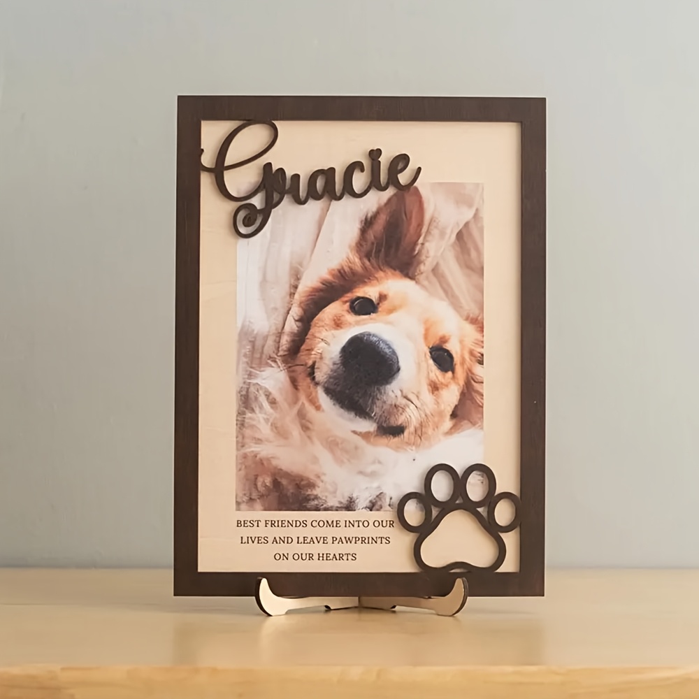 Photography Date - Cadre photo personnalisable en bois pour