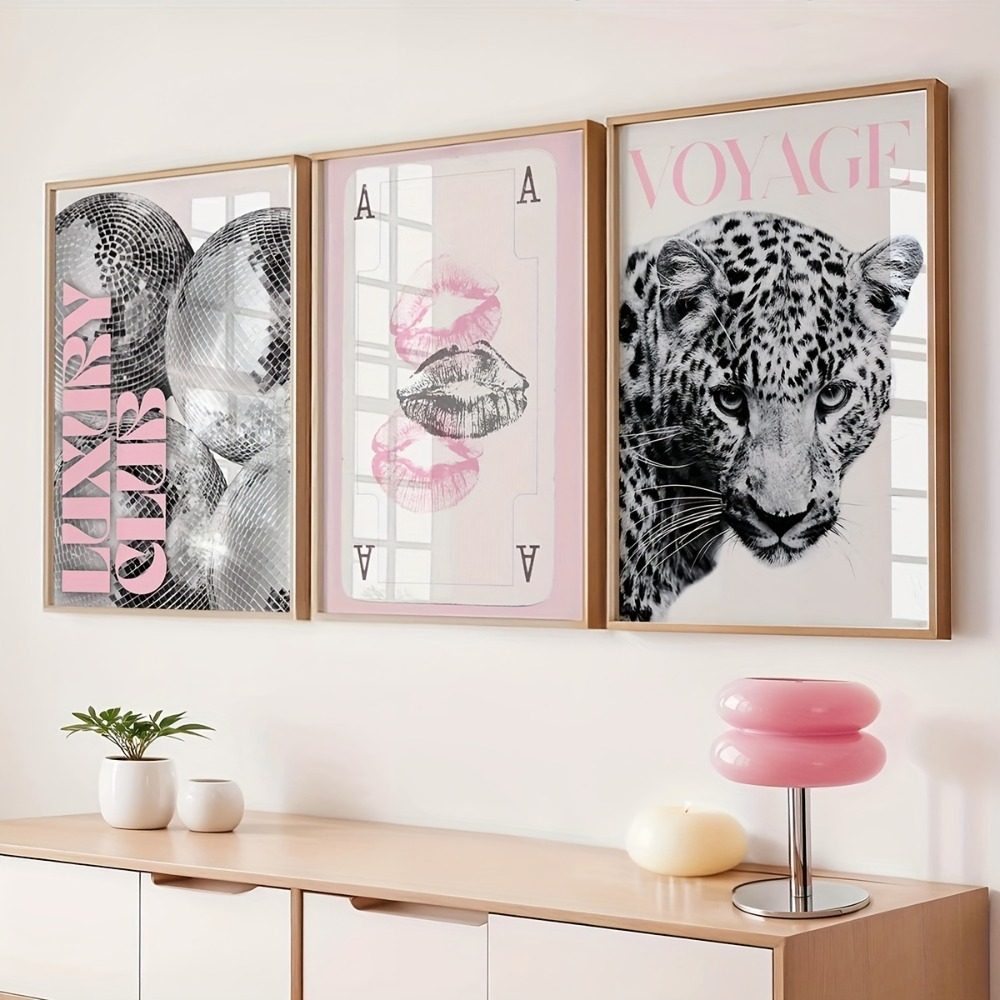 Photography Trend - Lot de 3 affiches sur toile