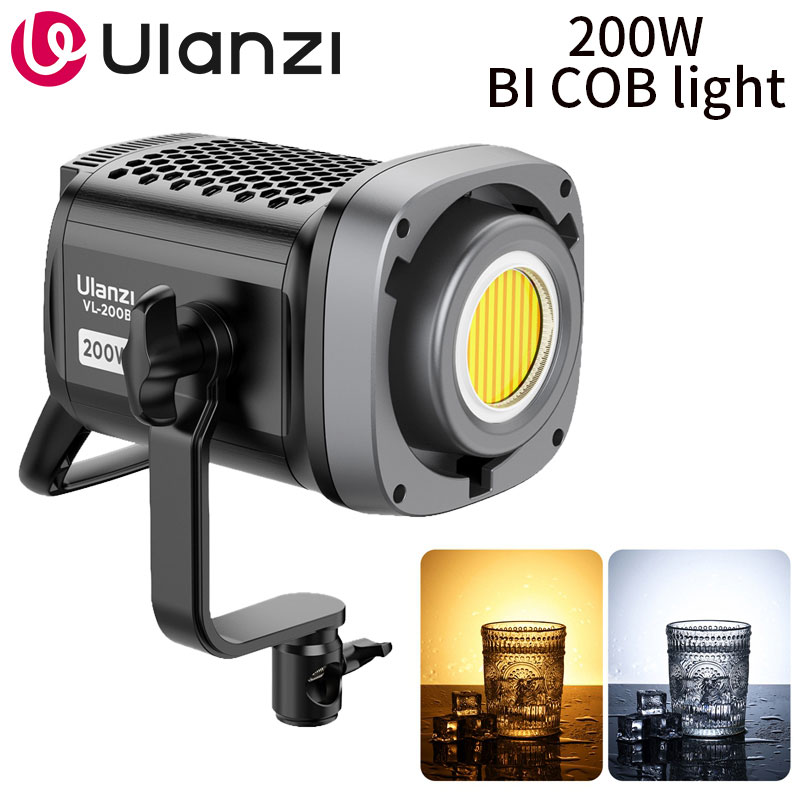 Strobe Light Studio - Ulanzi VL-200Bi 200W Lumière vidéo COB