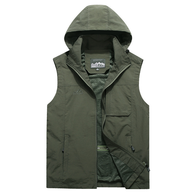 Photography Vest - Gilets Cargo détachables à capuche pour