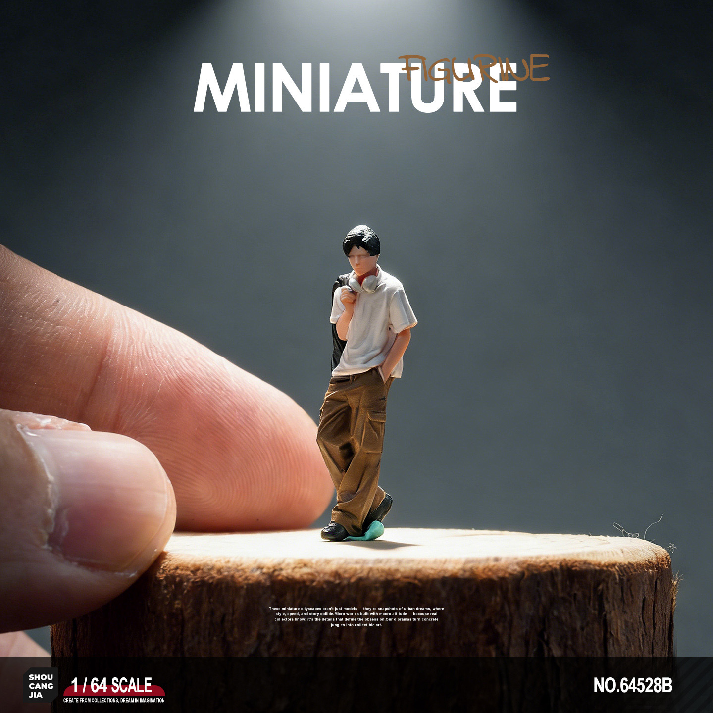 Photography Coffee - Figurine en résine miniature homme tendance