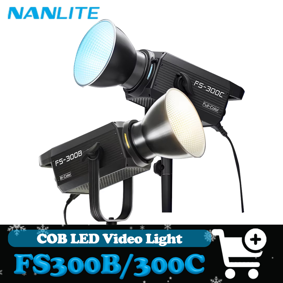 Strobe Light Studio - Nanlite FS-300C FS-300B lumière vidéo 2700K