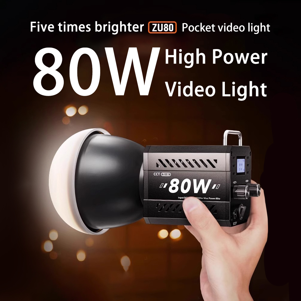 Lampe vidéo LED COB ZU80 80W,  - Strobe Light Studio avis et prix