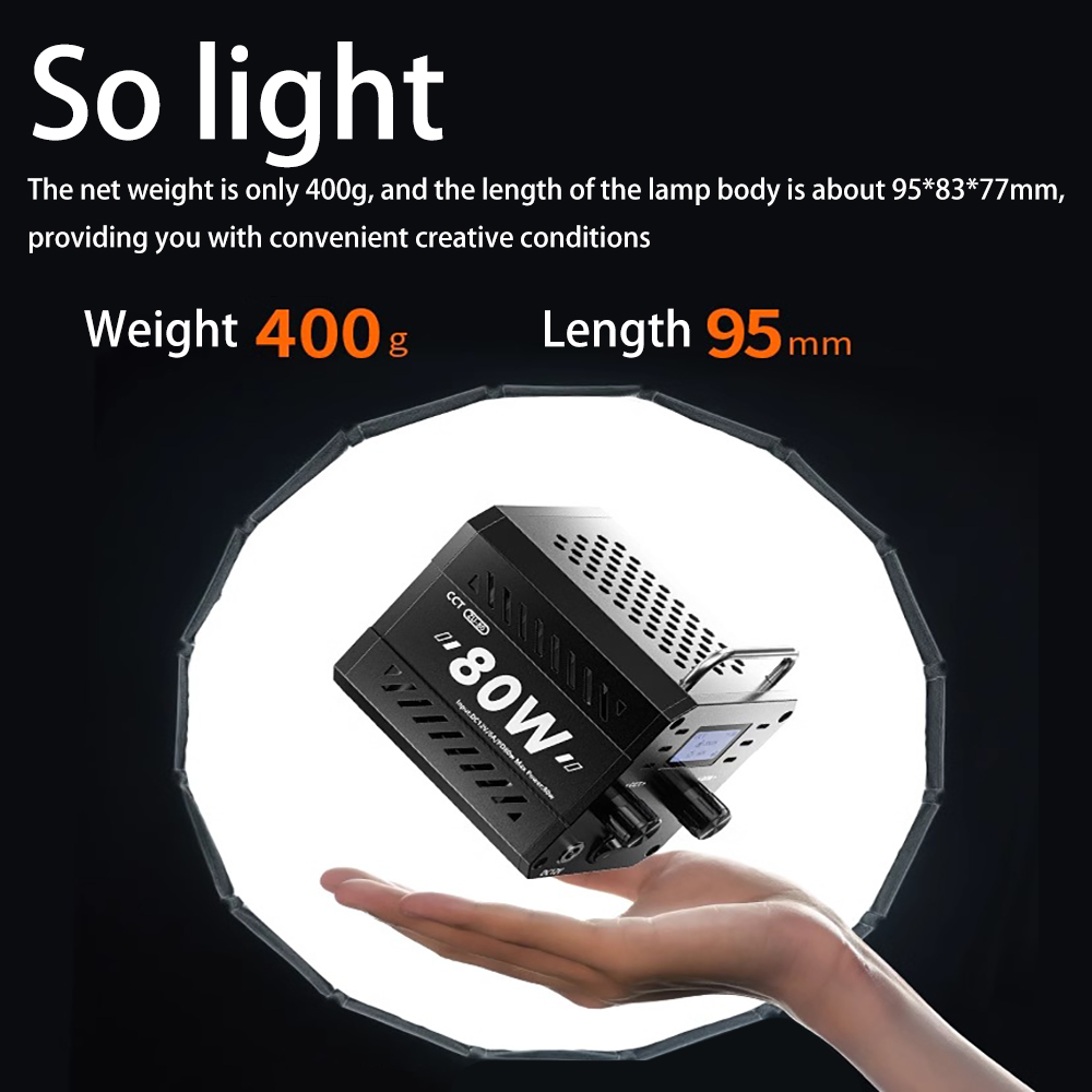 Lampe vidéo LED COB ZU80 80W,  - Strobe Light Studio avis et prix