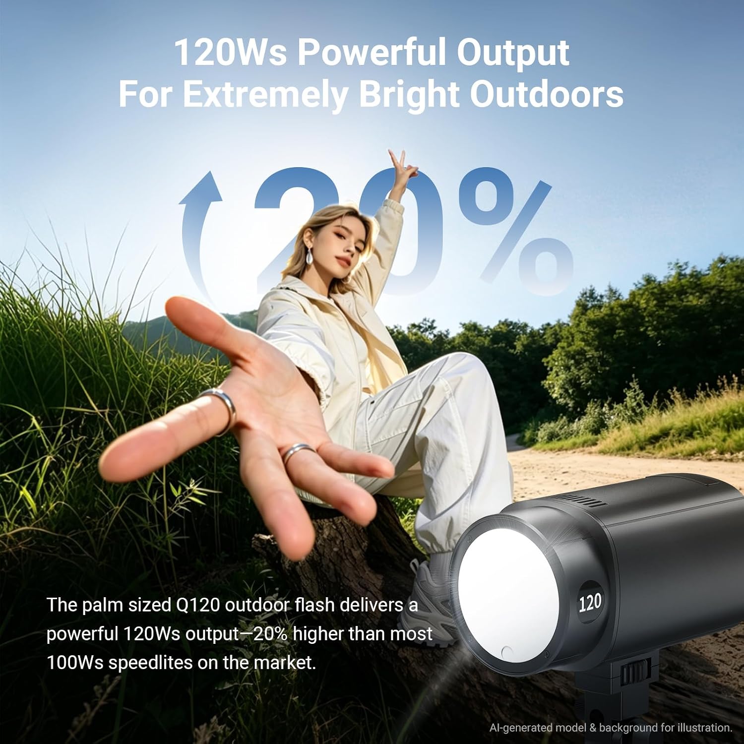 NEEWER Q120 120Ws 2.4G TTL Fla - Strobe Light Studio avis et prix