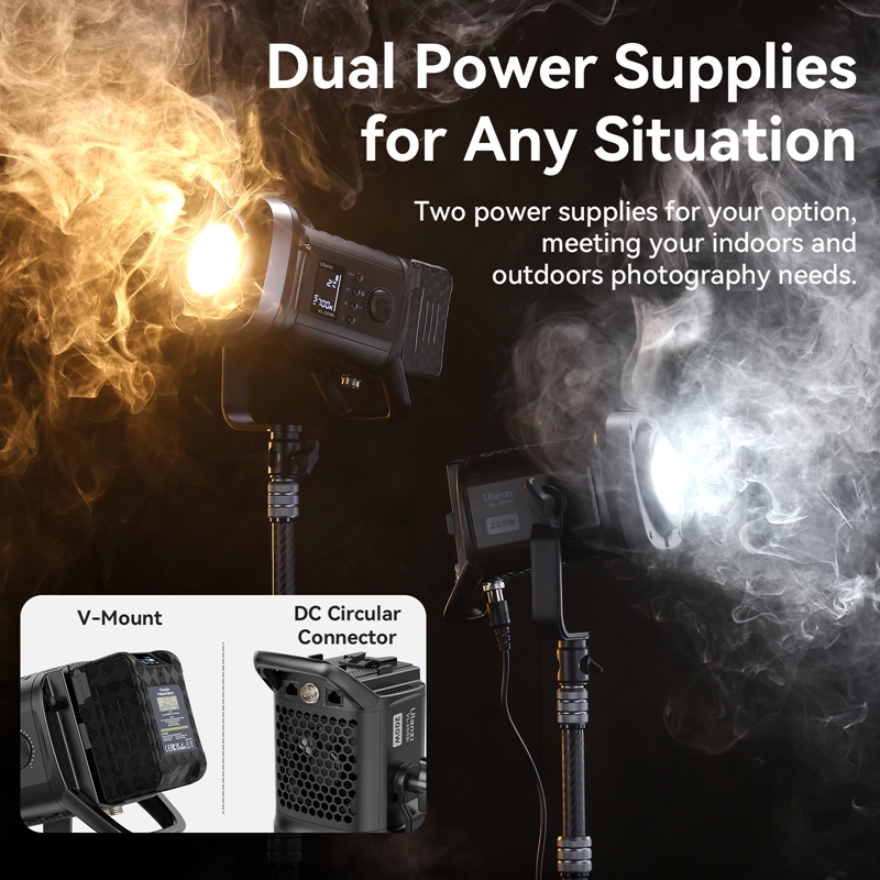 Ulanzi VL-200Bi 200W Lumière v - Strobe Light Studio avis et prix