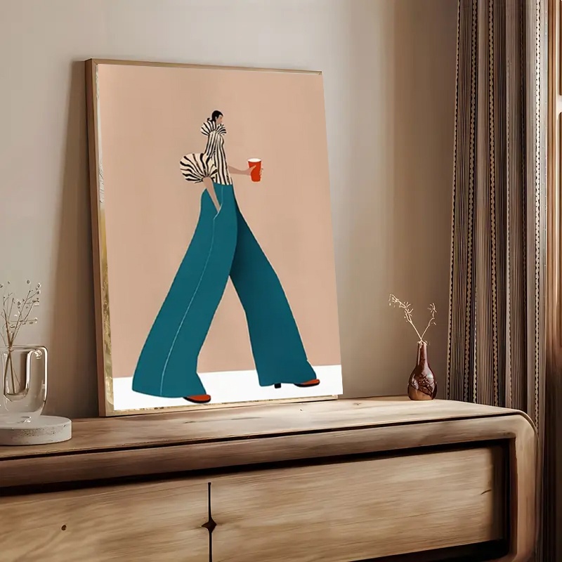 Affiche de femme pantalon bleu - Photography Trend avis et prix